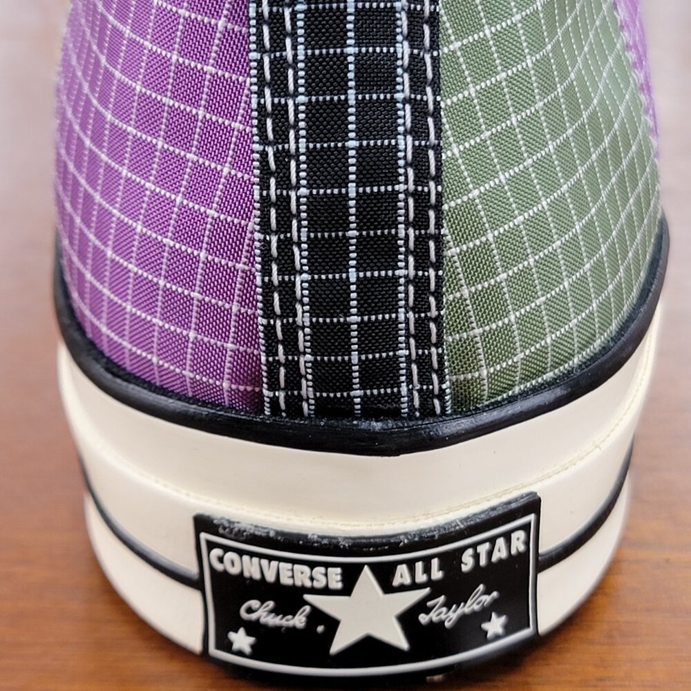 Converse Mens Chuck 70 Hi Quad Ripstop 166317C Dewberry/Iced Coffe/Egret Sze 9.5 - Picture 9 of 13